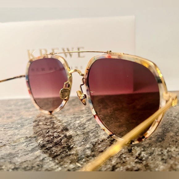 KREWE Sunglasses - BAKER - 18K Titanium + Gelato Mirrored - Picture 9 of 10